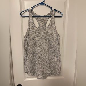 Lululemon Essential Gray Luon Racerback Layering Activewear Tank Top Size 10